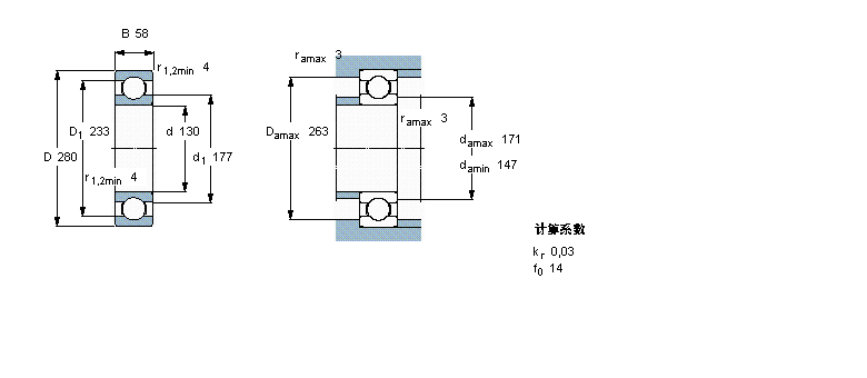 SKF 深溝球軸承, 單列,INSOCOAT6326/C3VL2071樣本圖片