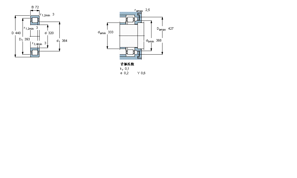 SKF 圓柱滾子軸承, 單列, NUP 設計313450B樣本圖片