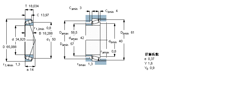 SKF 圓錐滾子軸承, 單列, 英制軸承LM48548A/510/Q樣本圖片