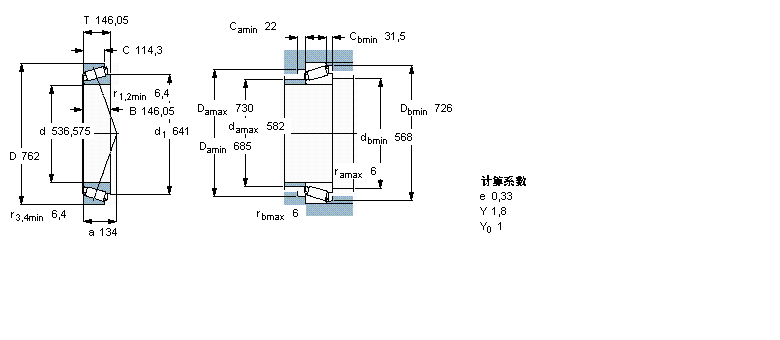 SKF 圓錐滾子軸承, 單列, 英制軸承M276449/410樣本圖片