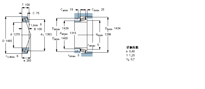 SKF 圓錐滾子軸承, 單列, 公制軸承BT1-8010/HA4樣本圖片