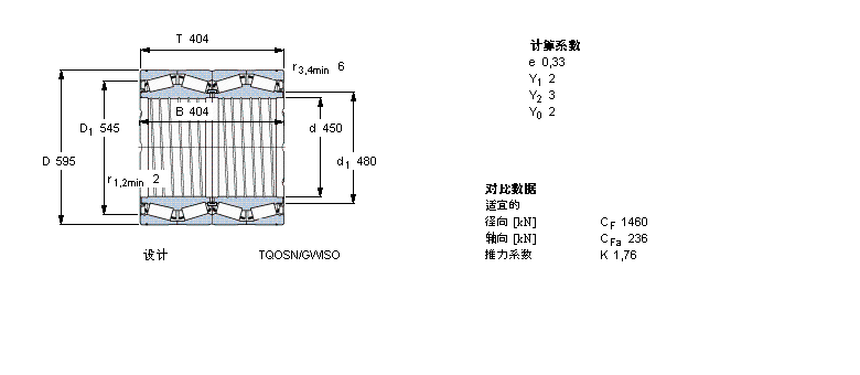 SKF 圓錐滾子軸承, 四列，TQO結構, TQOSN/GWISO, 軸承孔中的螺旋槽BT4-8044G/HA1VA902樣本圖片