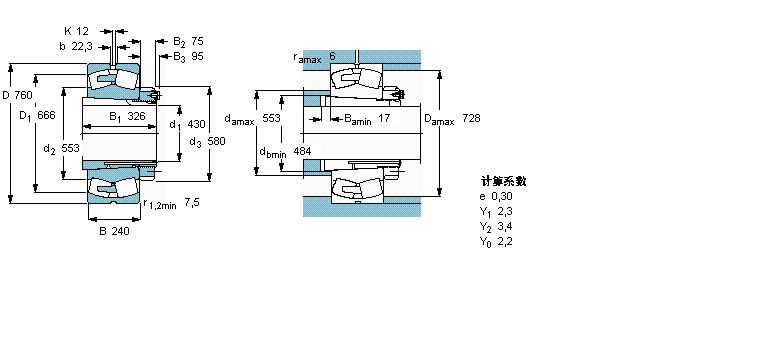 SKF 球面滾子軸承, 帶緊定套的23192CAK/W33+OH3192H樣本圖片