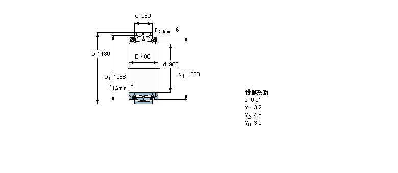 SKF 球面滾子軸承, 剖分式BS2B243126樣本圖片