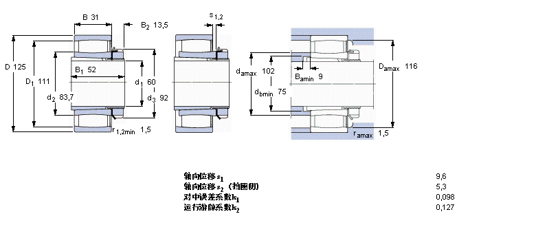 SKF CARB圓環滾子軸承, 帶緊定套的, 滿C2214KV+H314樣本圖片
