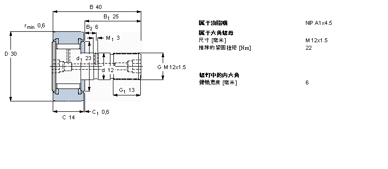 SKF 凸輪從動件KRV30PPA樣本圖片