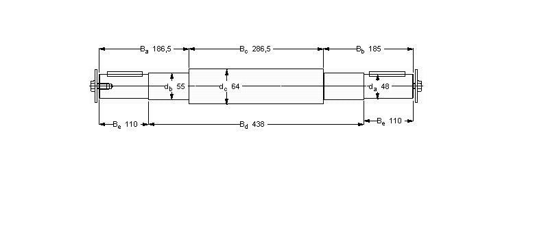 SKF 雙軸承單元, 用PDNB單元的軸VJ-PDNB311樣本圖片