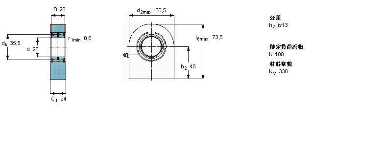 SKF 需要維護(hù)的桿端, 鋼對(duì)鋼，焊接柄SCF25ES樣本圖片